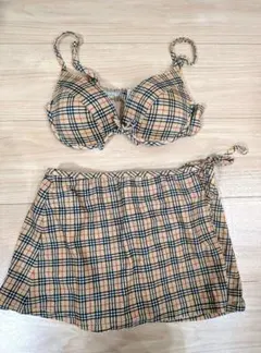 BURBERRY バーバリー ブルーレーベル 水着 ビキニ 3点セットバッグ付き
