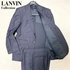 極美品☆マッキントッシュロンドン☆スーツセットアップ☆ストライプ柄☆ネイビー☆L 極美品☆マッキントッシュロンドン☆スーツセットアップ☆ストライプ柄