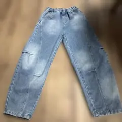 SHEIN キッズデニム長ズボン ライトブルー ルーズフィット 11Y