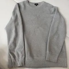 UNIQLO ウォッシャブルミラノリブクルーネックセーター グレー　XL