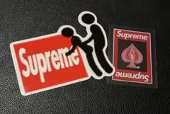 SUPREME Sticker & Trump シュプリーム 週末限定■st9A