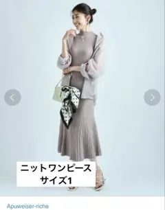 本日限定お値下げ中★アプワイザーリッシェ　ニットワンピース サイズ1