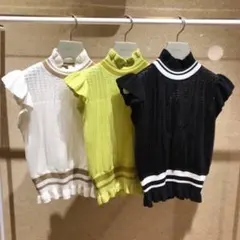 snidel ニットチュールトップス