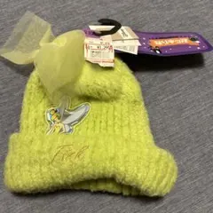 ティンカーベル リボン付きニット帽