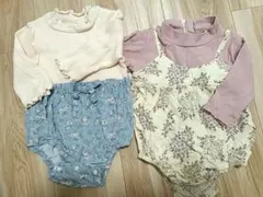 ロンパース 70 セット 花柄