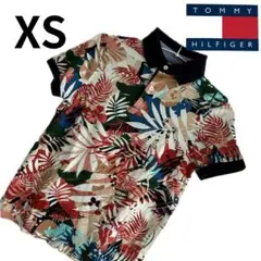【TOMMY HILFIGER】 フローラルポロシャツ XS