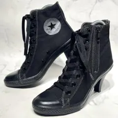 レア美品☆コンバース／オールスター ヒールワークマテリアルズ HI 22.5 黒