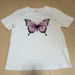 SHEIN 蝶 プリント　Tシャツ 7Yのサムネイル