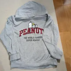 PEANUTS スヌーピー パーカー グレー