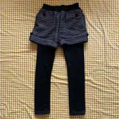 チェック柄ショートパンツとレギンスセット 100cm~