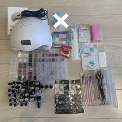 ジェルネイル　硬化ライト　ネイル工房　100均一　ジェル　パーツ　セット