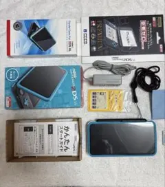 New 2DS LL ブラック/ブルー 本体 妖怪ウォッチ元祖2・本家2 付き