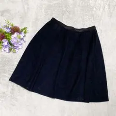 【美品】ニコル メッシュフレアスカート 38 M 黒 日本製 NICOLEのサムネイル