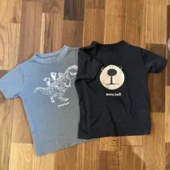 mont-bell 恐竜とクマのTシャツ2枚セット　110cm