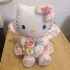 ​【希少/2006年製】ハローキティ 電報 ぬいぐるみ ドレス 21cm