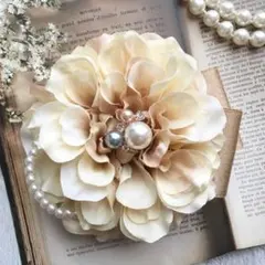 《BG1》　コサージュ　フォーマル　卒業式　卒園式　入学式　アンティークベージュ