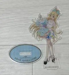 白鳥ひめ(制服ver.) アクリルバッジスタンドキーホルダー 目立った傷や汚れなし】アイカツスターズ アクリルバッジスタンド