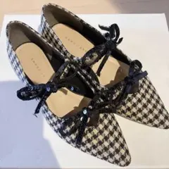 MODE ET JACOMO ローファー 厚底 千鳥格子 快適ほぼ新品 - メルカリ