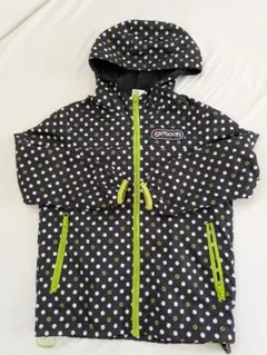 OUTDOOR 水玉模様 フード付きパーカー