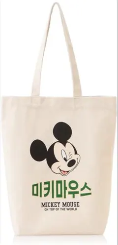 匿名送込新品★ディズニー　Disney トートバッグ　ミッキー　ハングル　韓国語