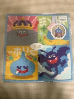 ドラゴンクエスト トナエル　ハンカチ　イエロー×ターコイズブルー　フェイラーのサムネイル