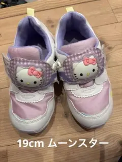19.0cm キッズ スニーカー ムーンスター キャロット キティ ちゃんのサムネイル