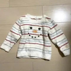 ジェラートピケ　トップス　キッズ　ベビー　80cm スノーマン