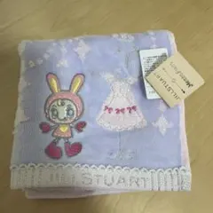 JILLSTUART メゾピアノ　ベリエちゃん　刺繍　ハンカチ　タオル　紫のサムネイル