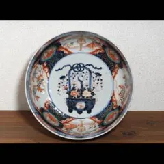 古伊万里鉢 南蛮人南蛮船文深鉢 古伊万里南蛮人南蛮船文深鉢 古伊万里
