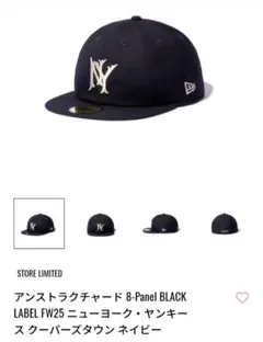 New Era 8-Panel BLACK LABEL FW25ネイビーキャップのサムネイル