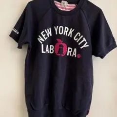 LABRA CLOTHING 半袖トレーナーネイビー Mサイズのサムネイル