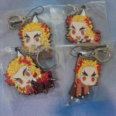 鬼滅の刃 つままれ ラバー マスコット 煉獄杏寿郎