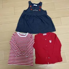 ミキハウス洋服3点セット