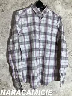 ☘️NARACAMICIE チェック柄 長袖シャツ ブラウス　ナラカミーチェ