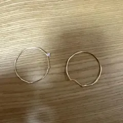 真鍮 フープピアス 中型