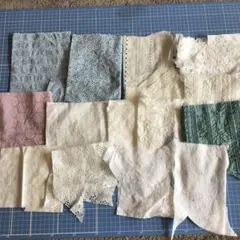 レース生地ハギレ　まとめ売り　刺繍レース　綿レース