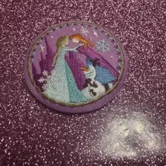 ディズニー 刺繍缶バッジ アナと雪の女王