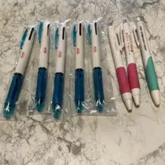 2色ボールペン5本と黒ボールペン3本セット 8本入り