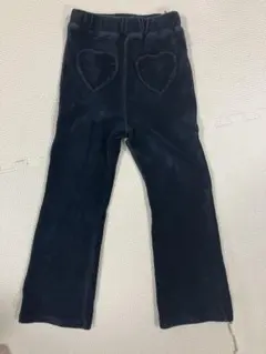 プティマイン ブラック　ハートポケット　パンツ　ズボン　コーデュロイ　110