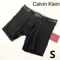 カルバンクライン ボクサーパンツ S ロゴ 下着 前閉じ メンズ 黒 ブラック