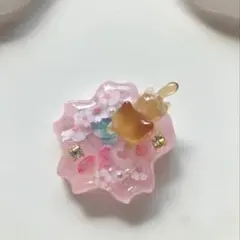 GWセール】レジン ヘアゴム ももと猫ちゃん ピンク◡̈♥︎ - メルカリ