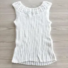 RALPH LAUREN SPORT 白　かぎ針網ニットのサムネイル