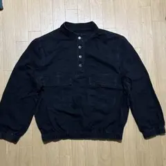 デニム　プルオーバー　ジャケット　ブラック