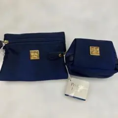 Private Label ポーチ 2点セット ネイビー(新品)のサムネイル