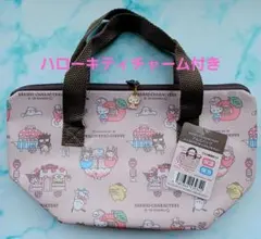 サンリオキャラクターズ　 保温 保冷バッグ　ハローキティチャーム付