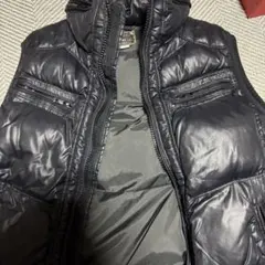 DIESEL 黒 ダウンベスト S