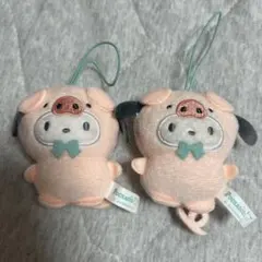ポチャッコ ぬいぐるみ マスコット ストラップ付きのサムネイル