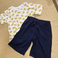 たべっこどうぶつ　GU パジャマ　130 半袖　夏のサムネイル
