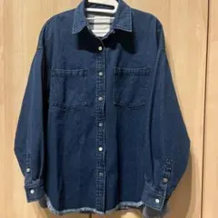 【バヤコさんコラボ】 やわらかデニムBIGシャツジャケット