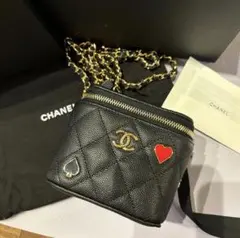 CHANEL シャネル　ミニバニティバッグ トランプ柄 レア